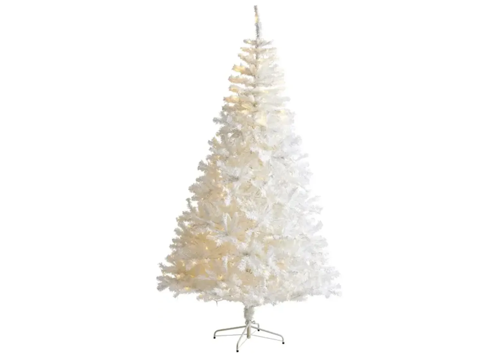 7.5ft. Pre-Lit Artificial Christmas Tree in White by Bellanest