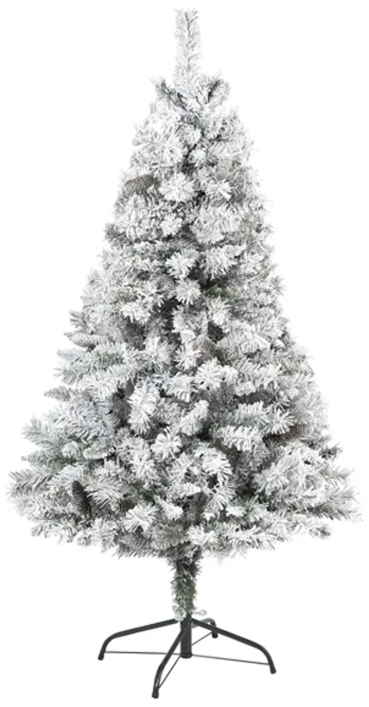 5ft. Flocked White River Mountain Pine Artificial Christmas Tree