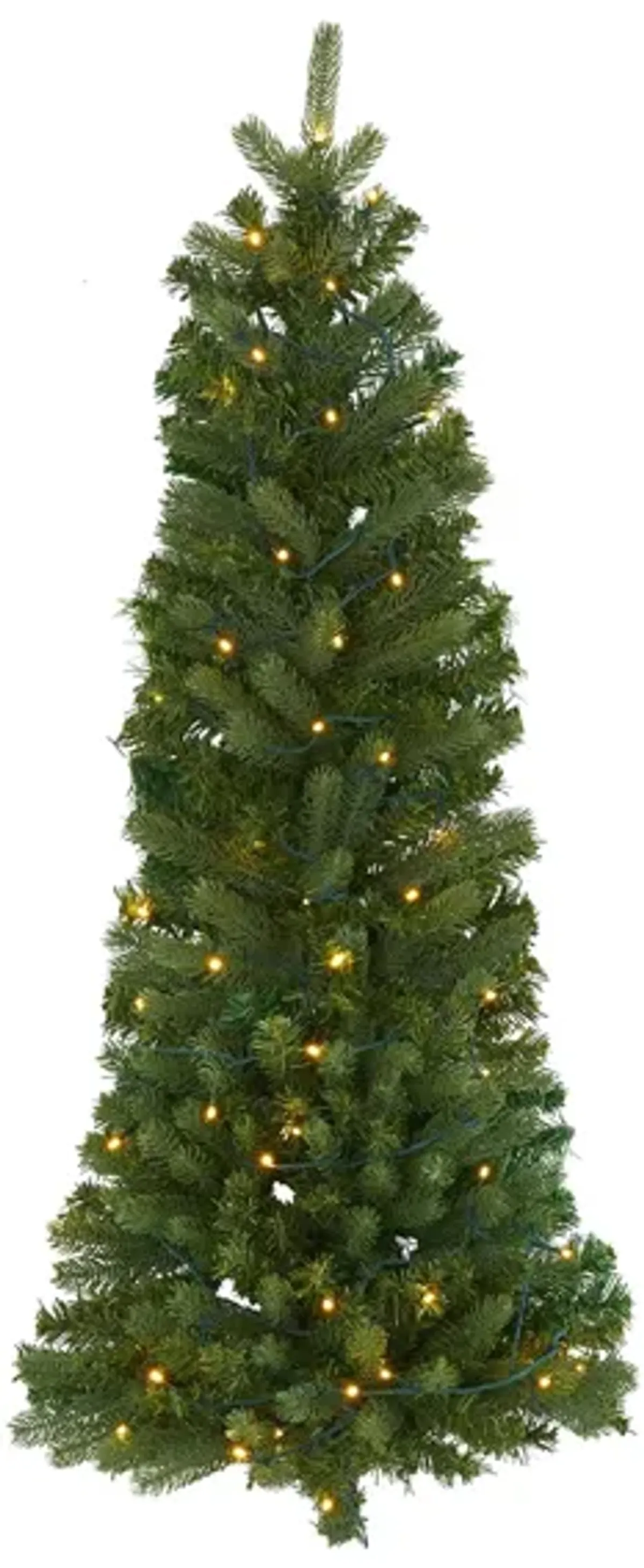 4ft. Pre-Lit Flat Back Wall Hanging Artificial Christmas Tree
