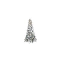 8ft. Pre-Lit Flocked Vermont Mixed Pine Artificial Christmas Tree in Green by Bellanest