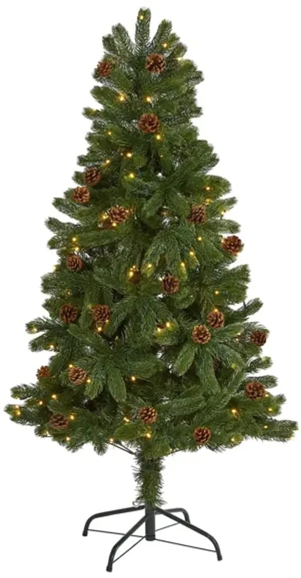5ft. Pre-Lit Rocky Mountain Spruce Artificial Christmas Tree