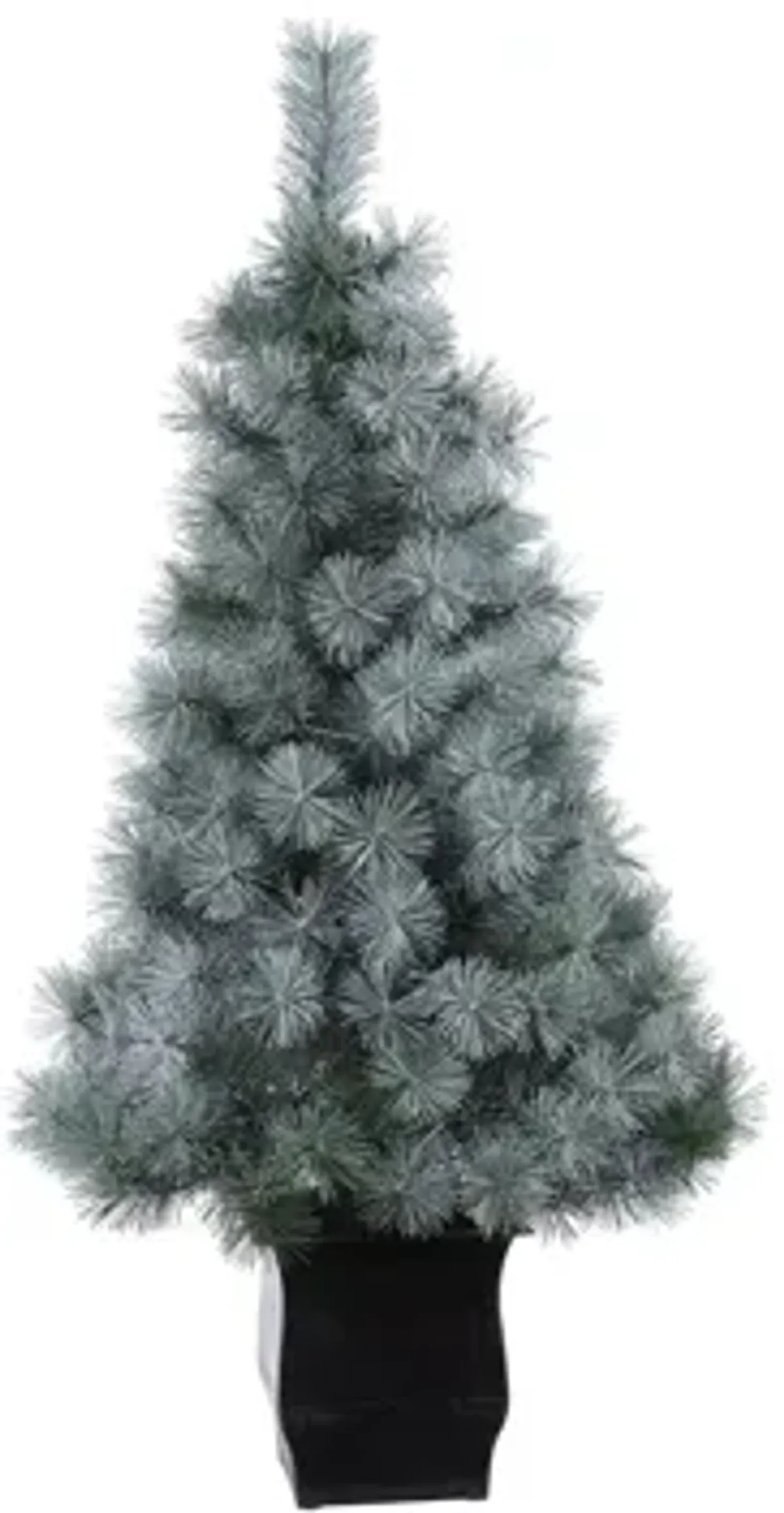 4ft. Pre-Lit Snowy Mountain Pine Artificial Christmas Tree w/ Planter