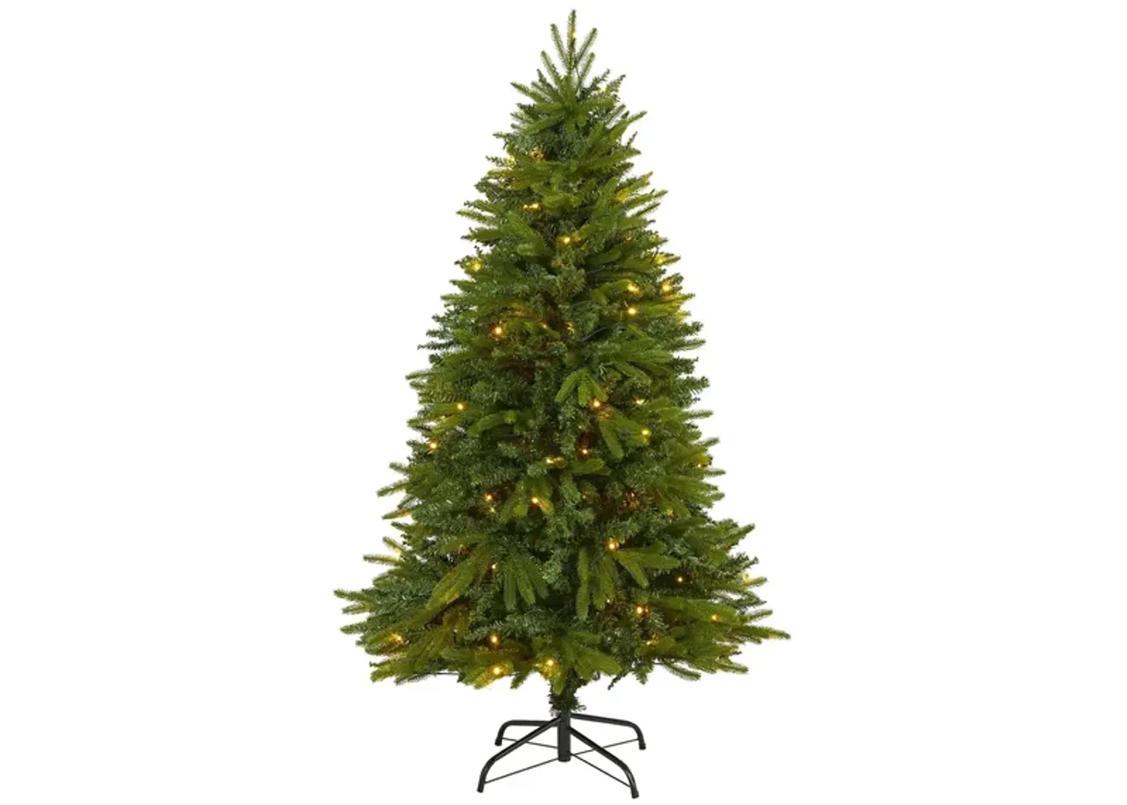 5ft. Pre-Lit Sun Valley Fir Artificial Christmas Tree in Green by Bellanest