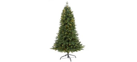 5ft. Pre-Lit Vermont Fir Artificial Christmas Tree in Green by Bellanest