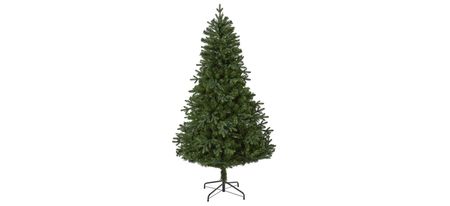 6ft. Pre-Lit Vermont Fir Artificial Christmas Tree in Green by Bellanest