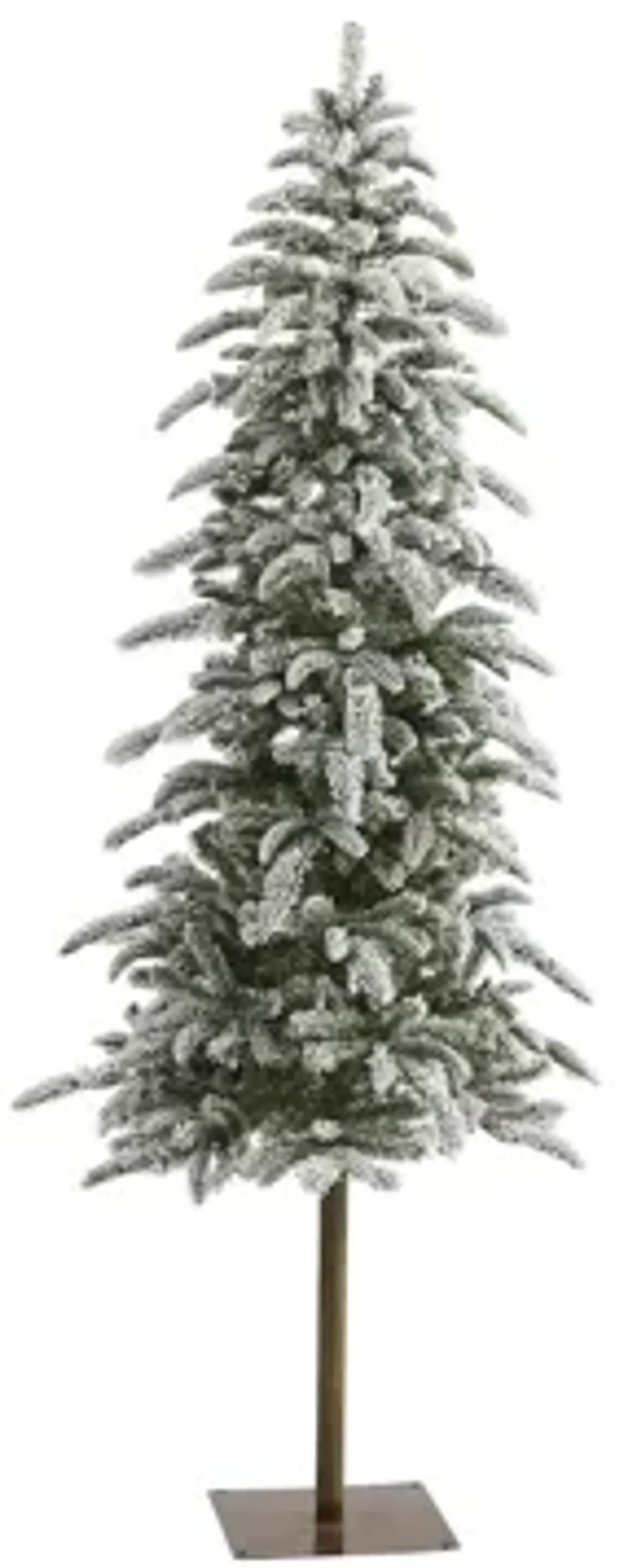 6.5ft. Pre-Lit Flocked Washington Alpine Artificial Christmas Tree