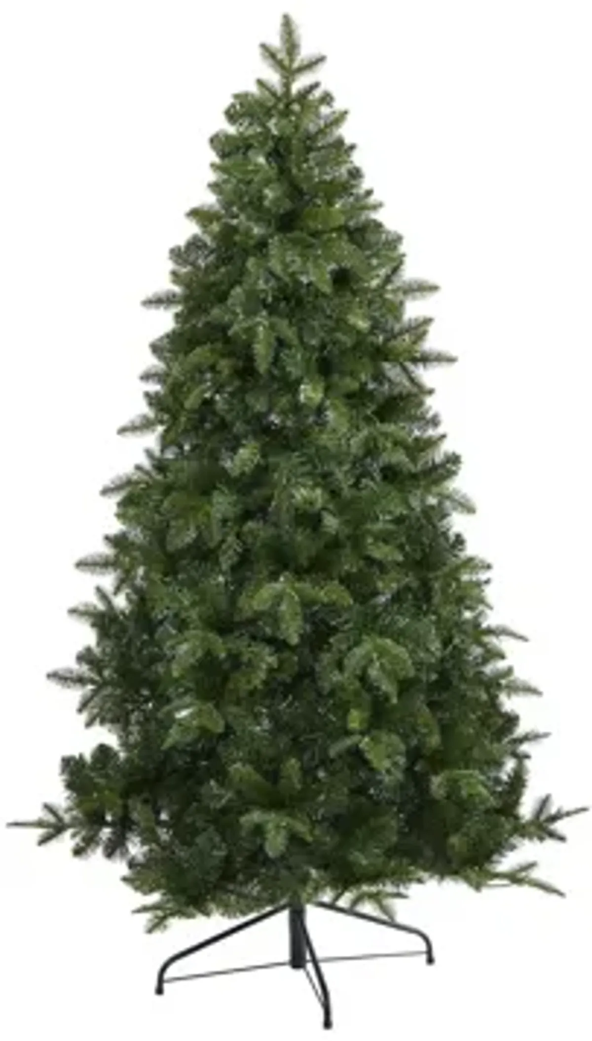 6ft. Pre-Lit Grand Teton Spruce Flat Back Artificial Christmas Tree