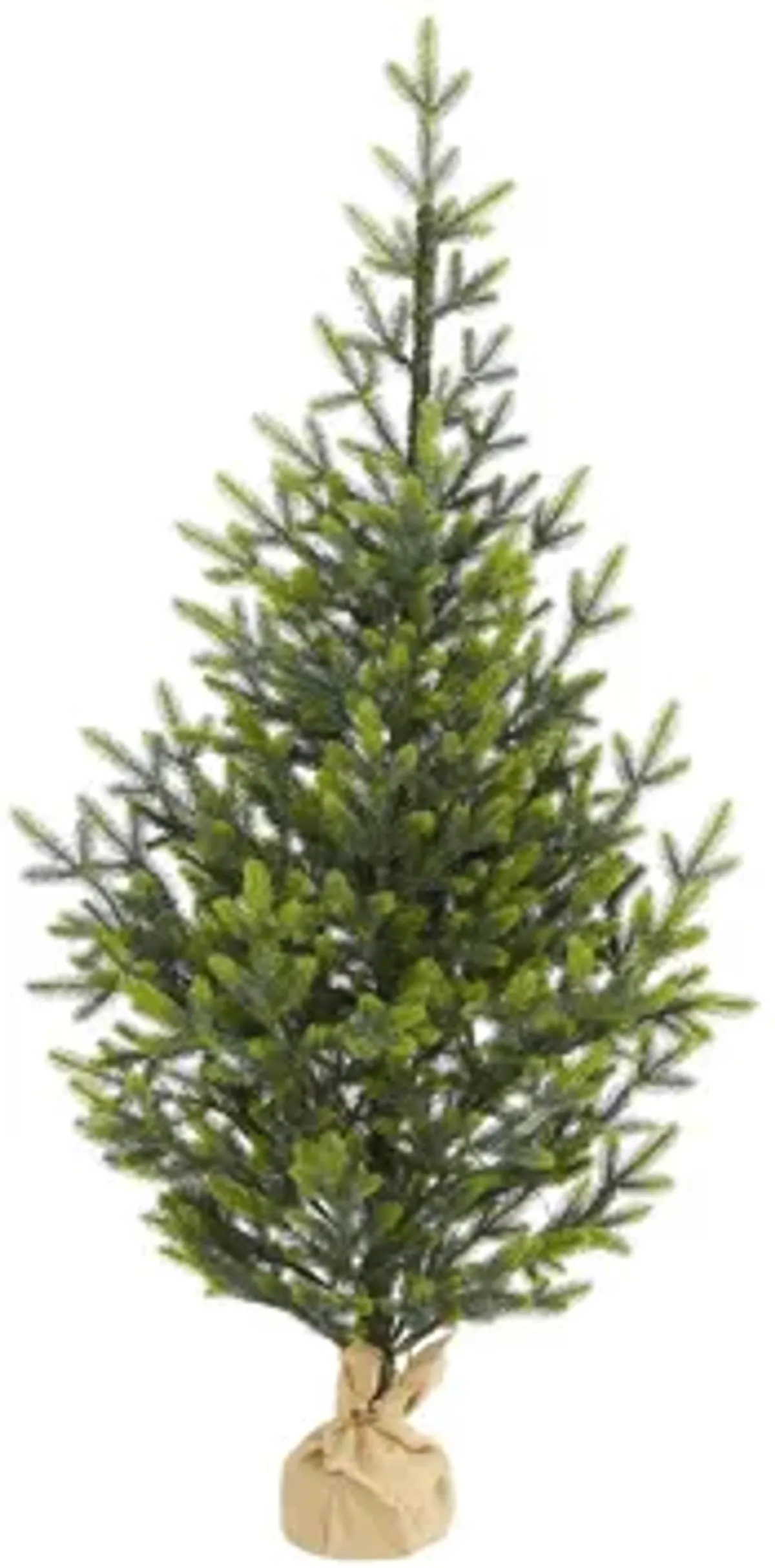 5ft. Pre-Lit Fraser Fir "Natural Look" Artificial Christmas Tree w/ Burlap Planter