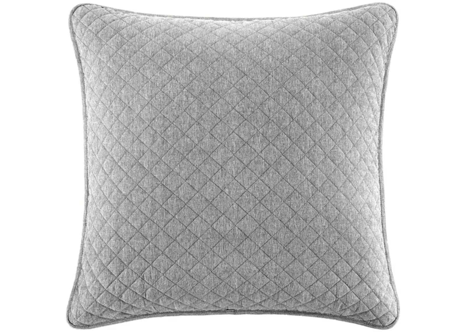 Anna Diamond Quilted Euro Sham in Gray by HiEnd Accents