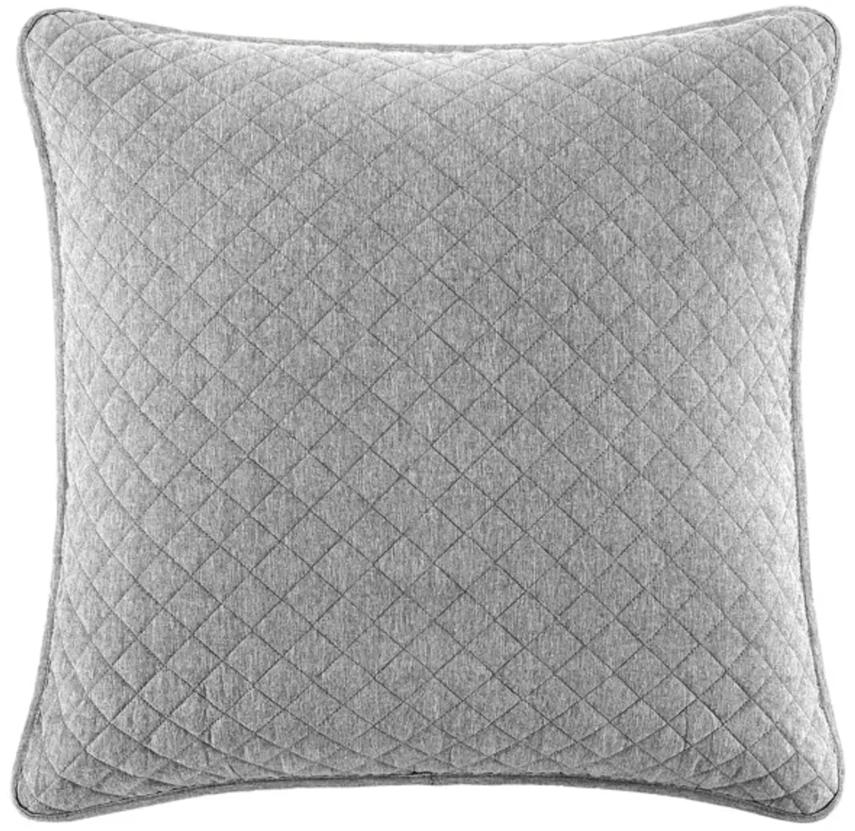 Anna Diamond Quilted Euro Sham in Gray by HiEnd Accents