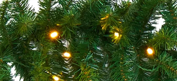 9ft. Christmas Pine Artificial Garland with 50 Warm White LED Lights