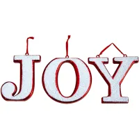 8.5" Joy Holiday Shatterproof Ornament Set
