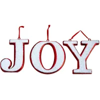 8.5" Joy Holiday Shatterproof Ornament Set in Assorted by Bellanest