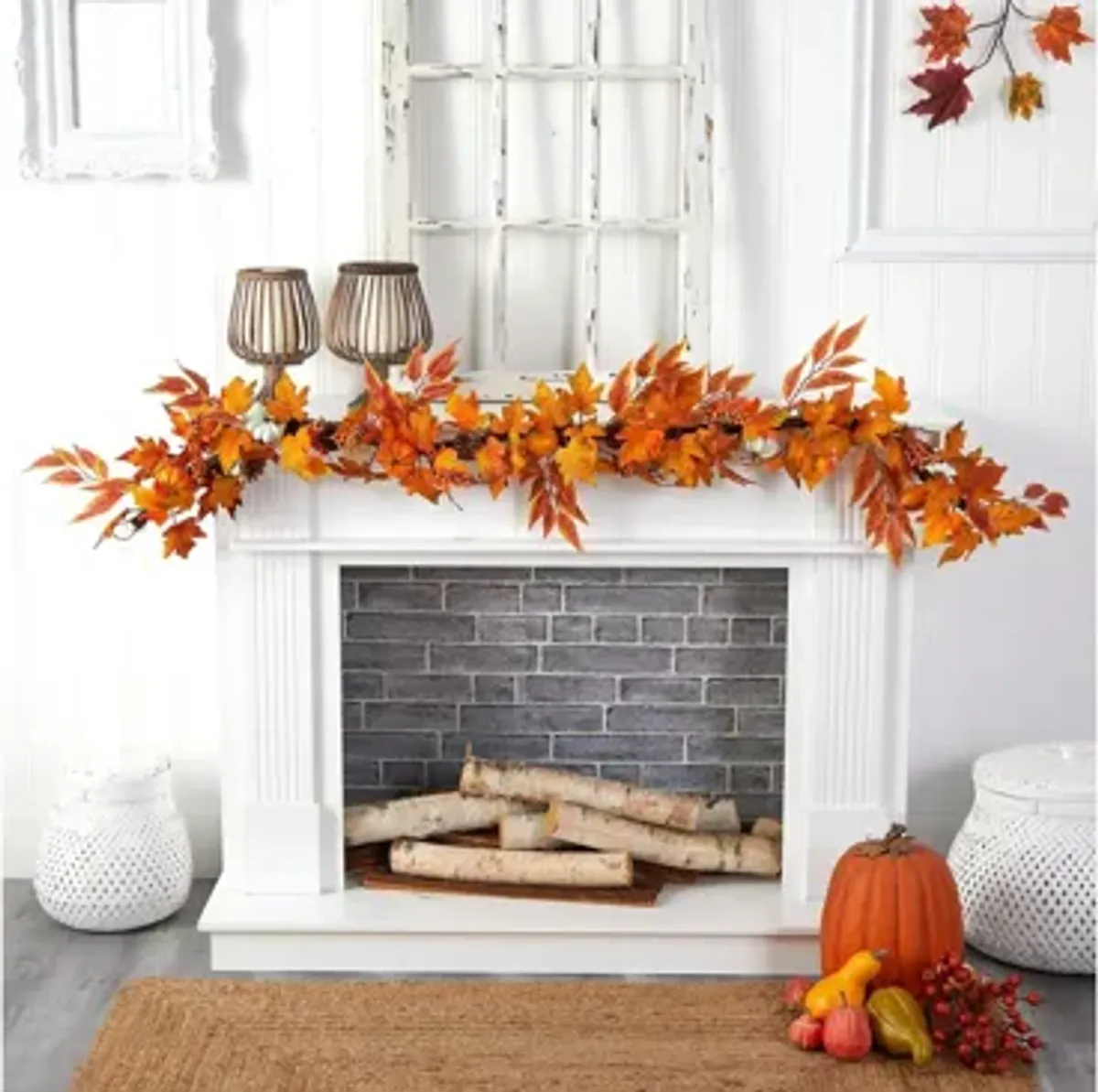 6' Harvest Foliage Artificial Garland