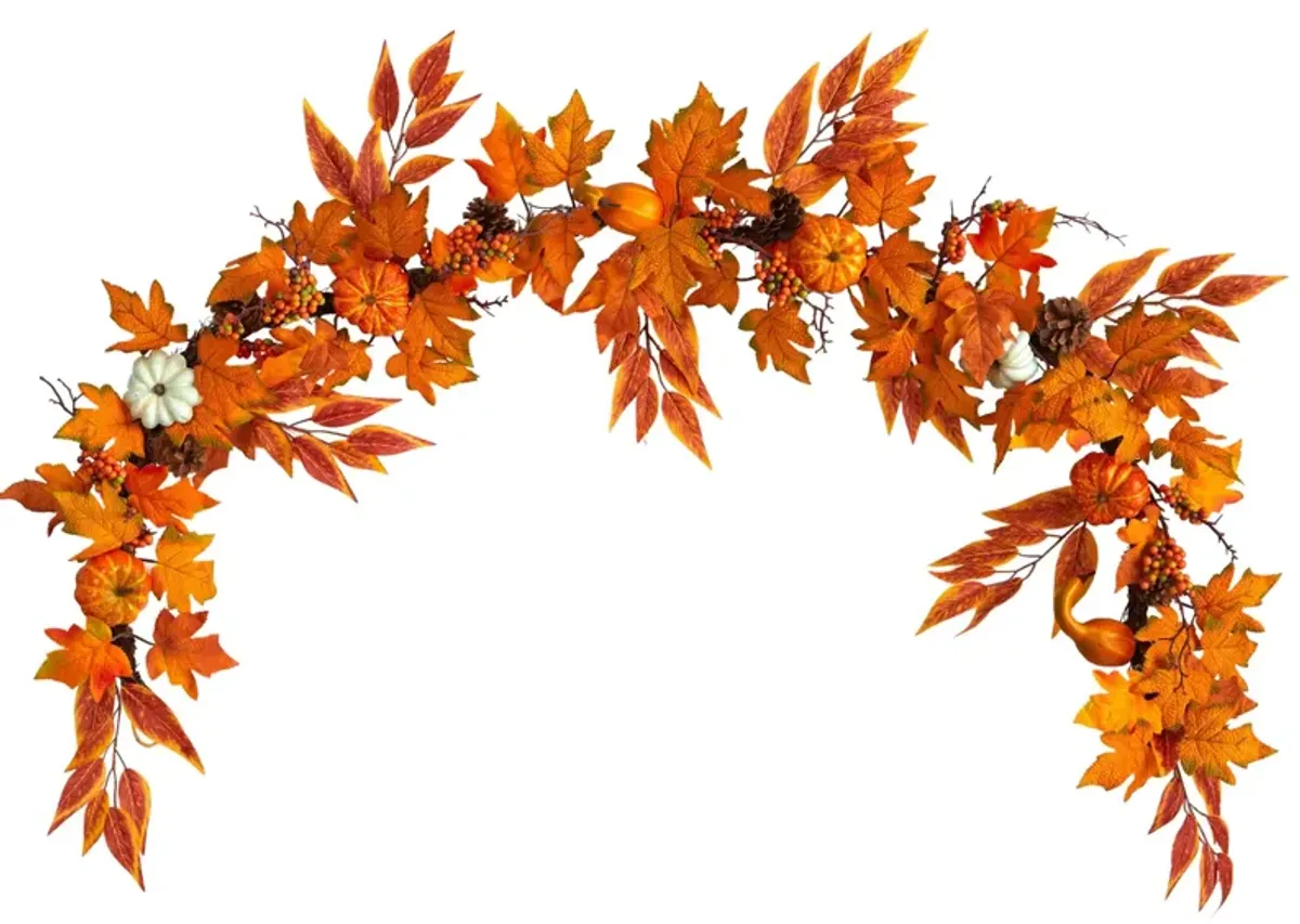 6' Harvest Foliage Artificial Garland