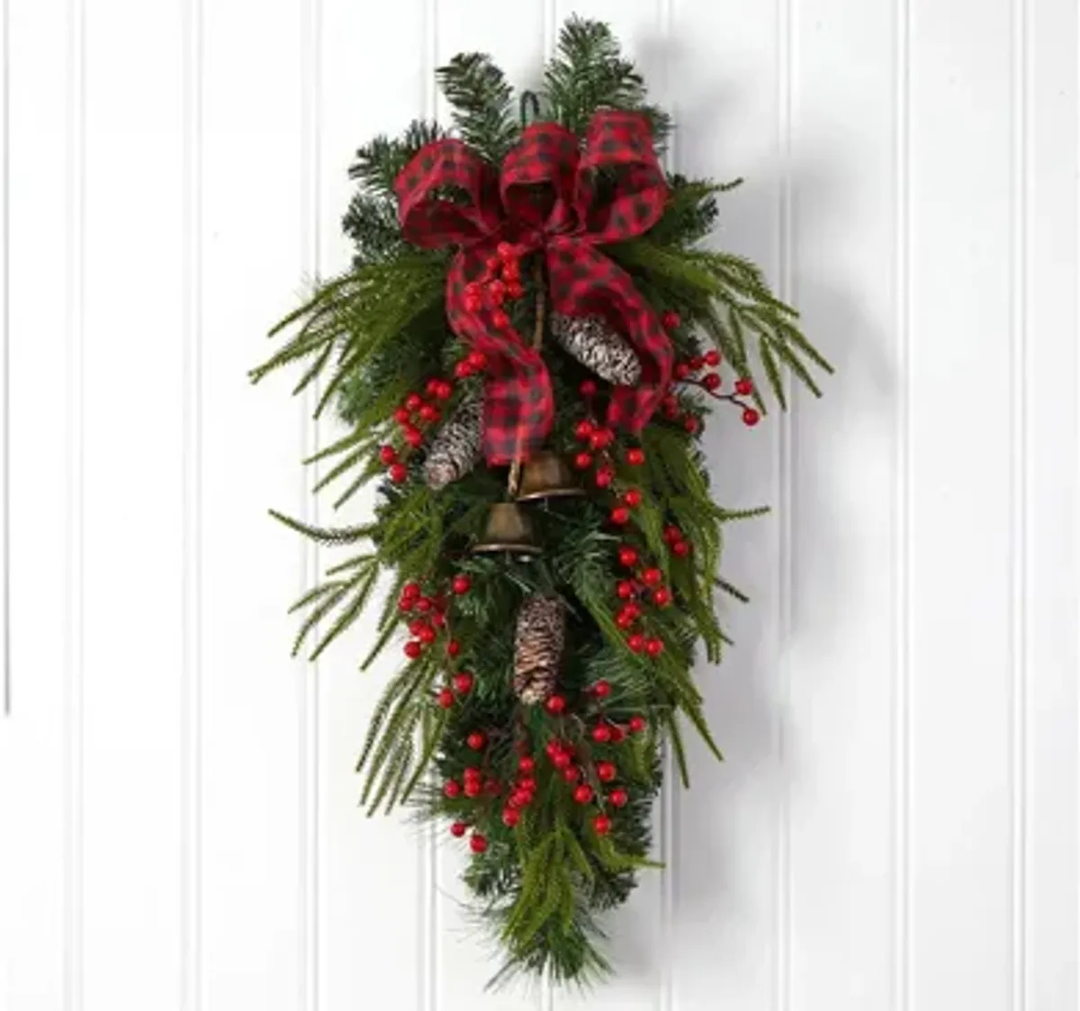 24" Holiday Foliage Artificial Swag