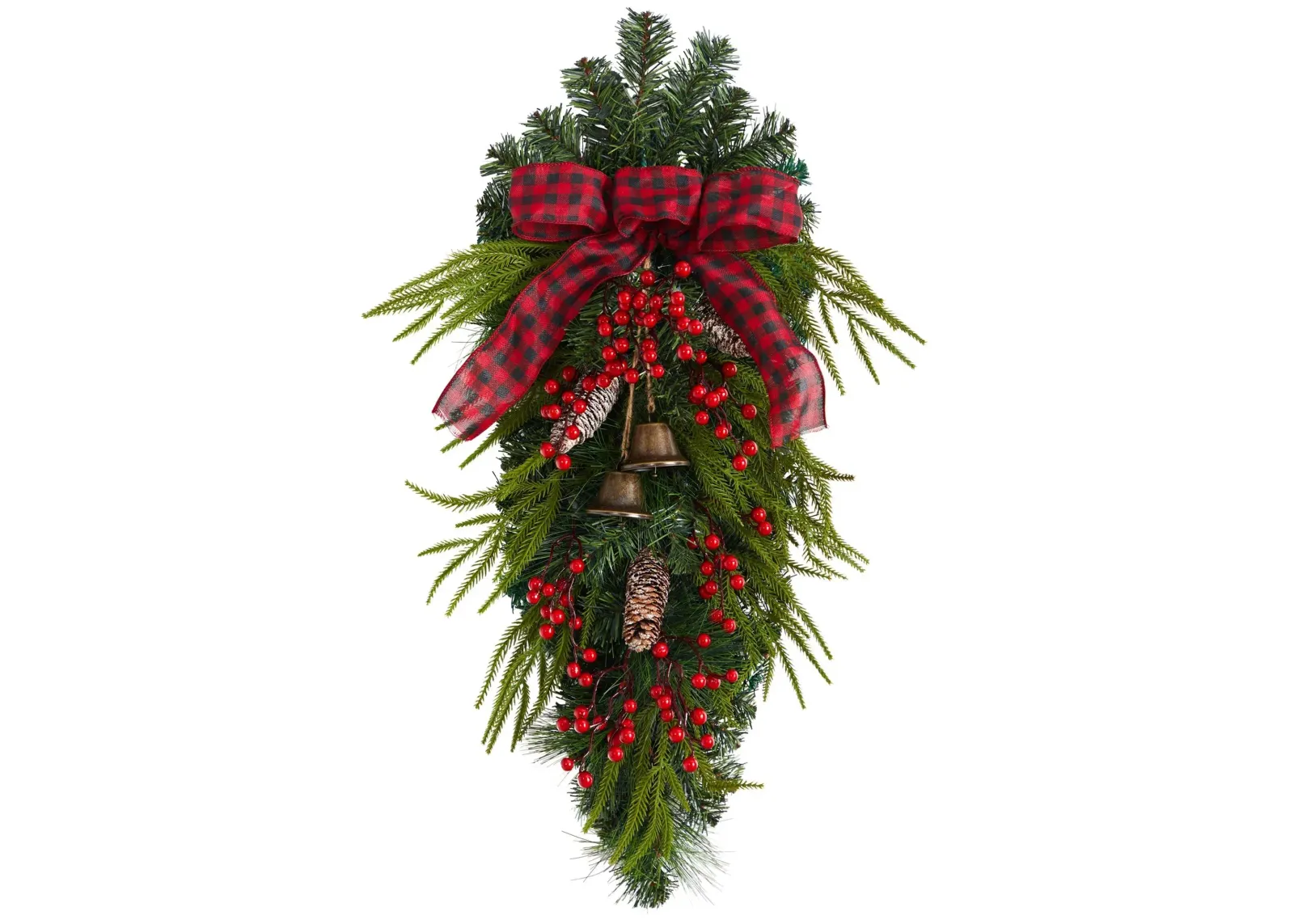 24" Holiday Foliage Artificial Swag in Green by Bellanest