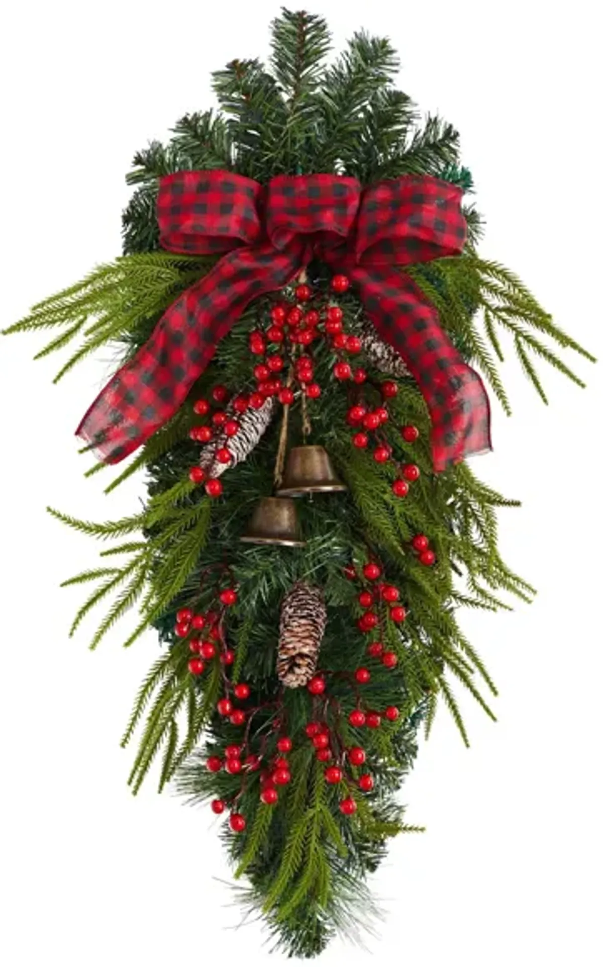 24" Holiday Foliage Artificial Swag