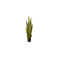 4' Sansevieria Artificial Plant in Green by Bellanest