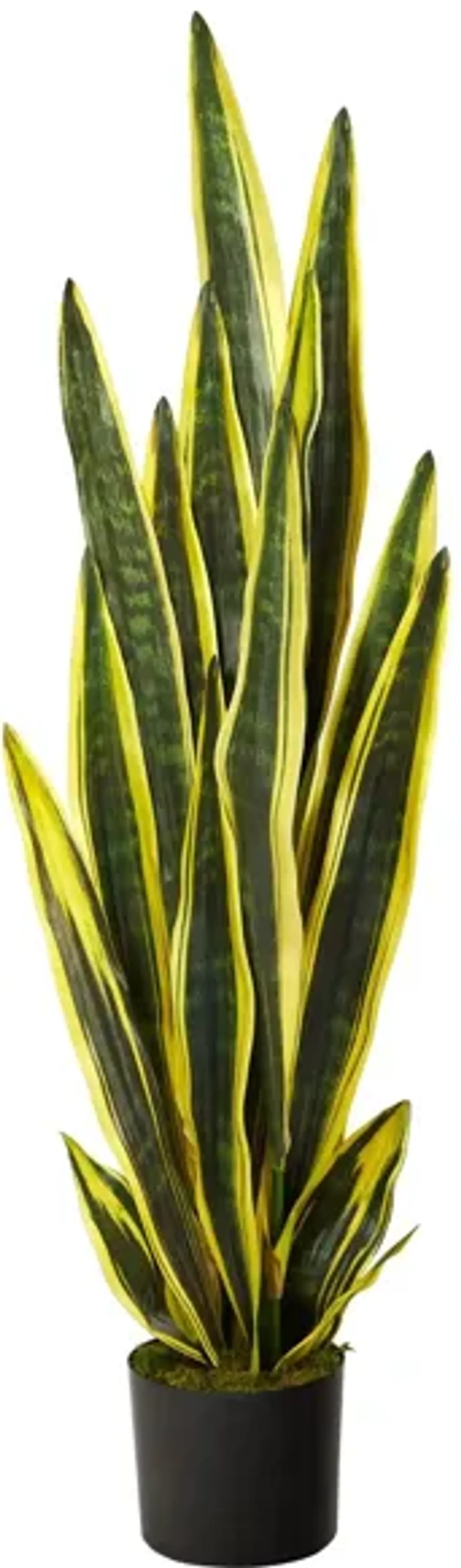 4' Sansevieria Artificial Plant in Green by Bellanest