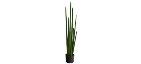 3.5' Sansevieria Artificial Plant in Green by Bellanest