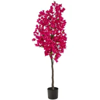 5' Bougainvillea Artificial Tree in Pink by Bellanest