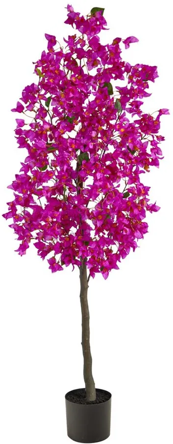 5' Bougainvillea Artificial Tree in Purple by Bellanest