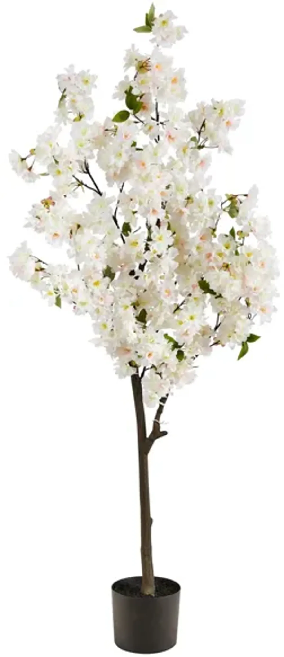 5' Cherry Blossom Artificial Tree in White by Bellanest