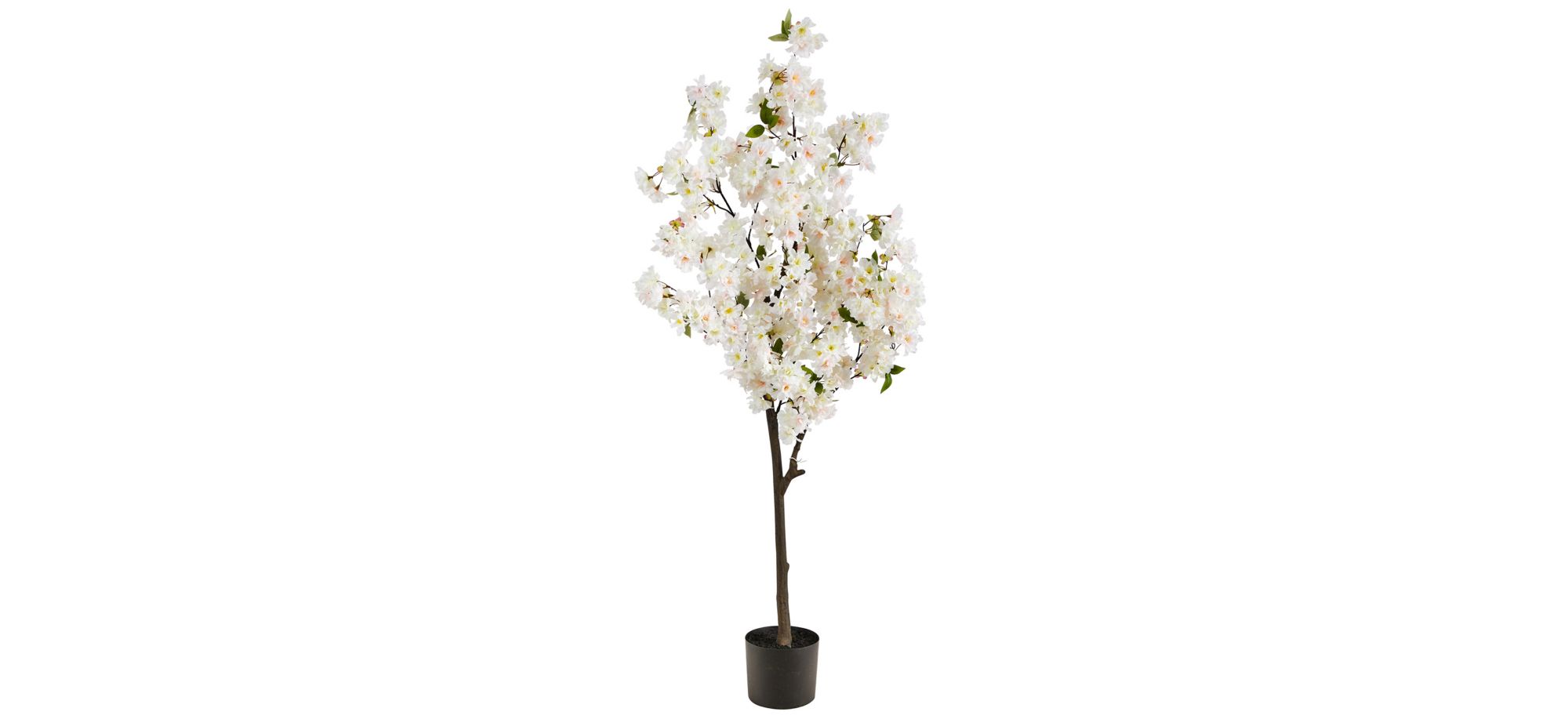 5' Cherry Blossom Artificial Tree in White by Bellanest