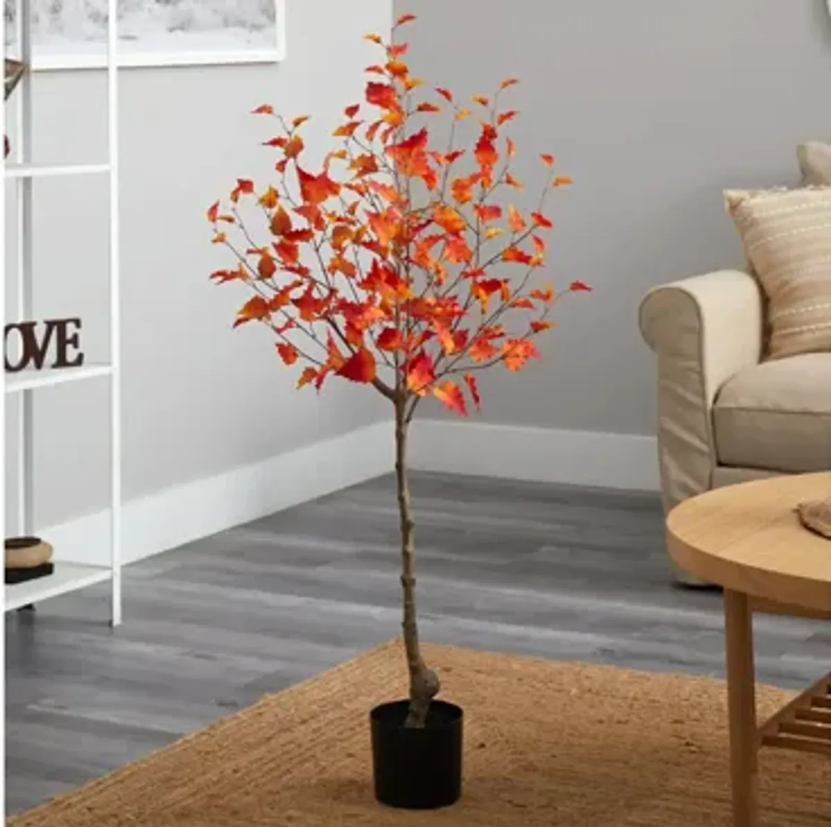 4' Autumn Birch Artificial Tree