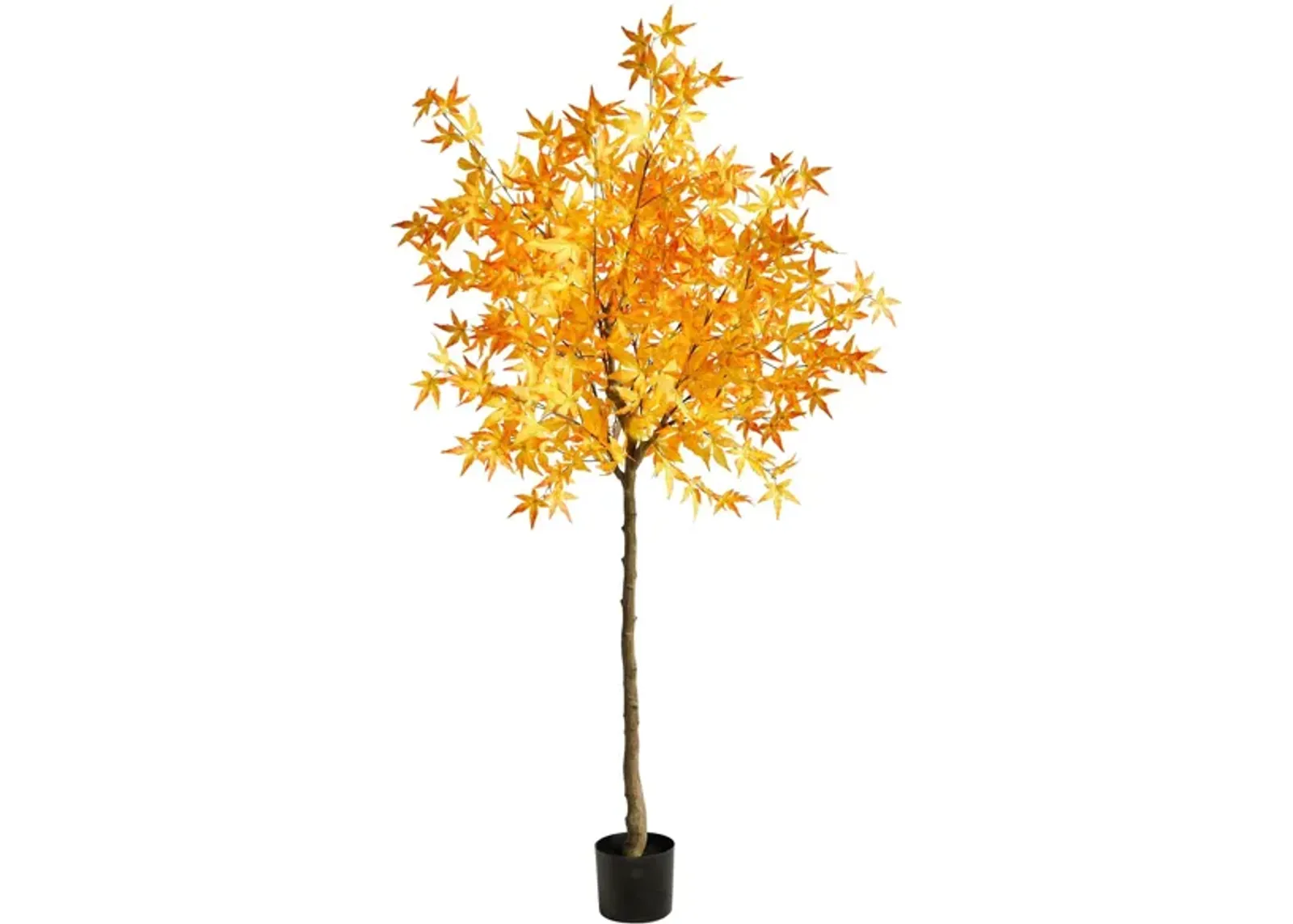 6' Autumn Maple Artificial Tree in Yellow by Bellanest