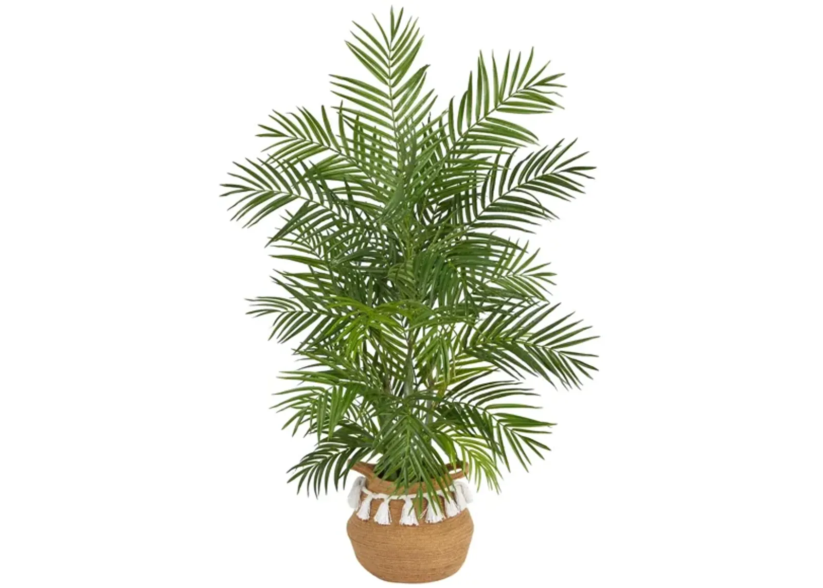 4' Areca Artificial Palm in Planter with Tassels in Green by Bellanest