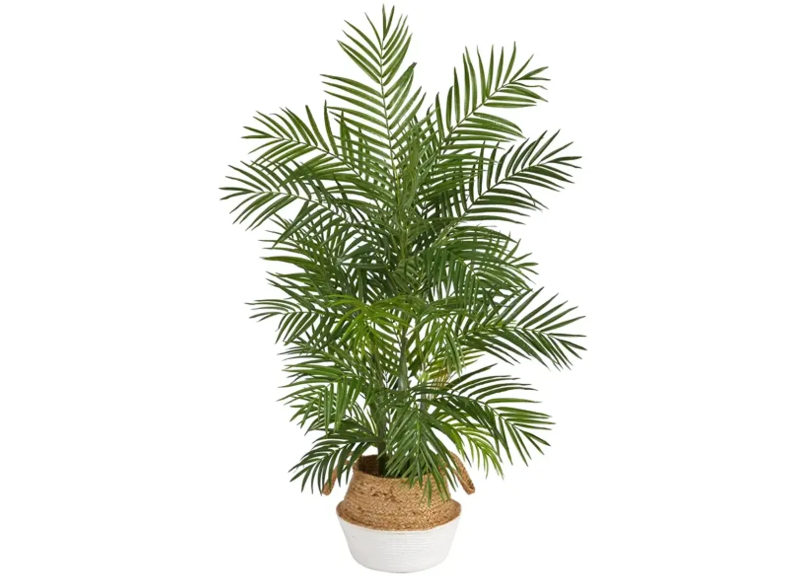 4' Areca Artificial Palm in Woven Planter in Green by Bellanest