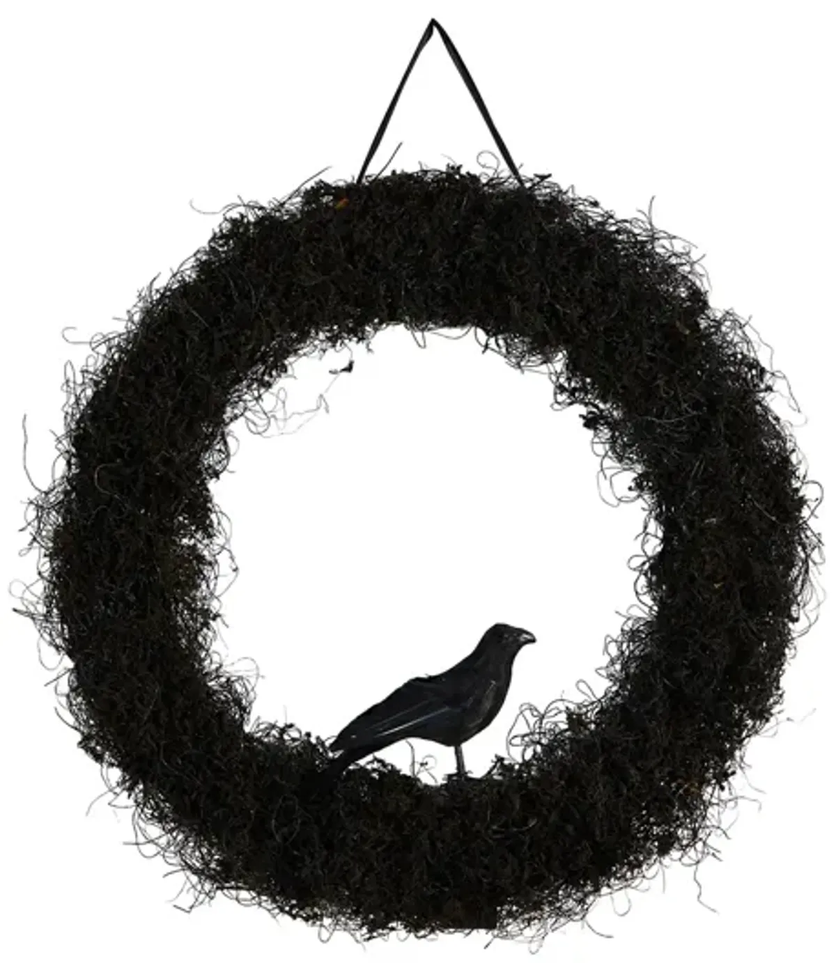 Crisp 30" Raven Twig Wreath in Black by Bellanest