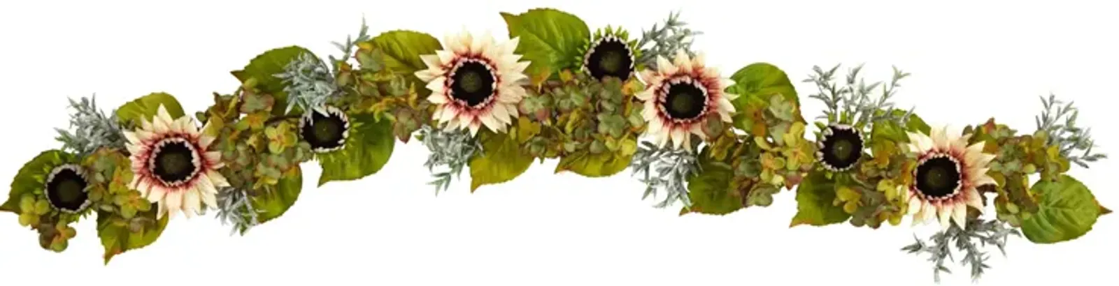 Crisp 5ft Sunflower and Hydrangea Garland