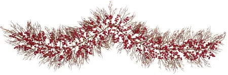 Adak 6ft Red Berry Garland in Red by Bellanest