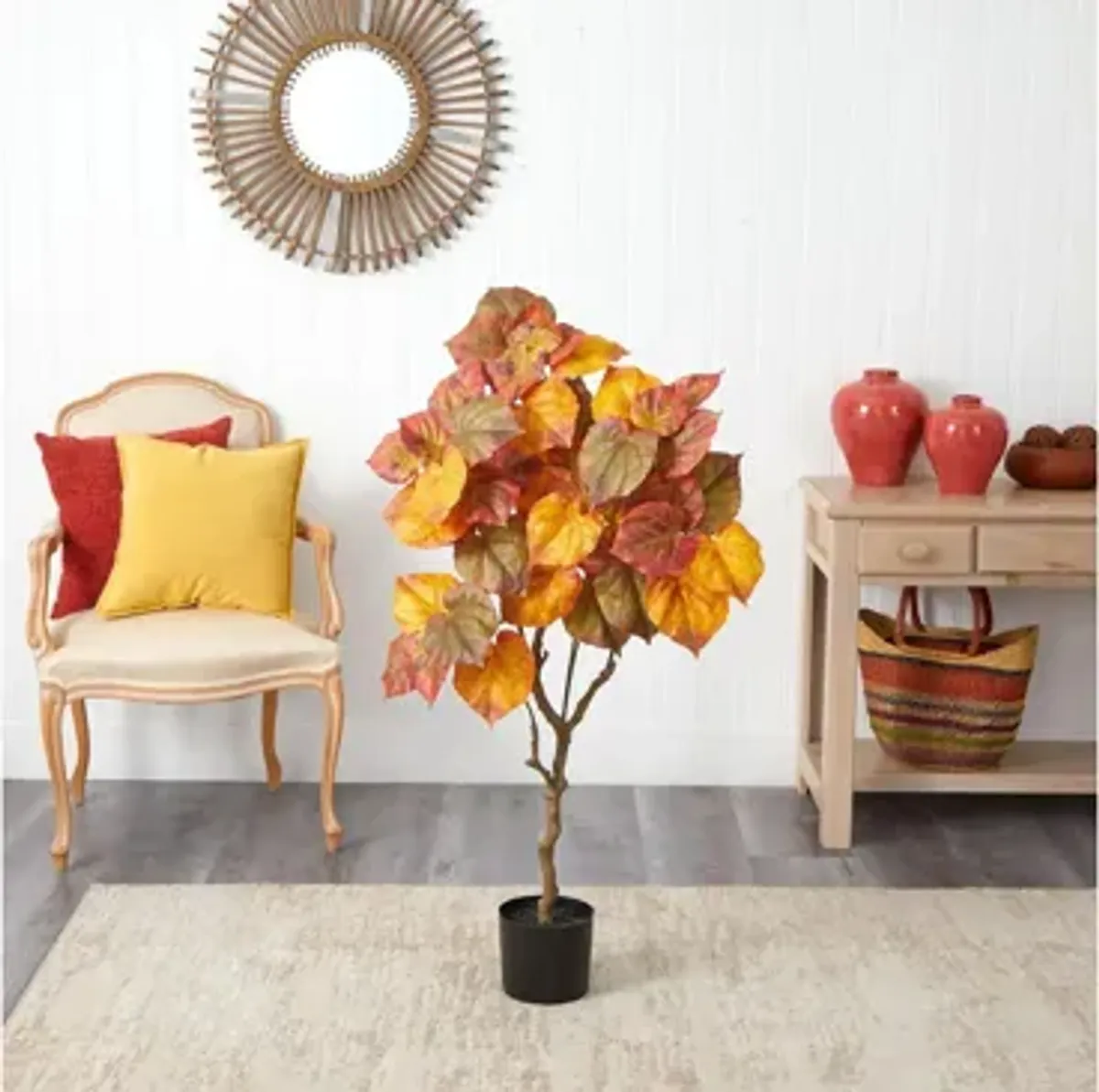 Fall foliage 4ft Umbrella Ficus Tree