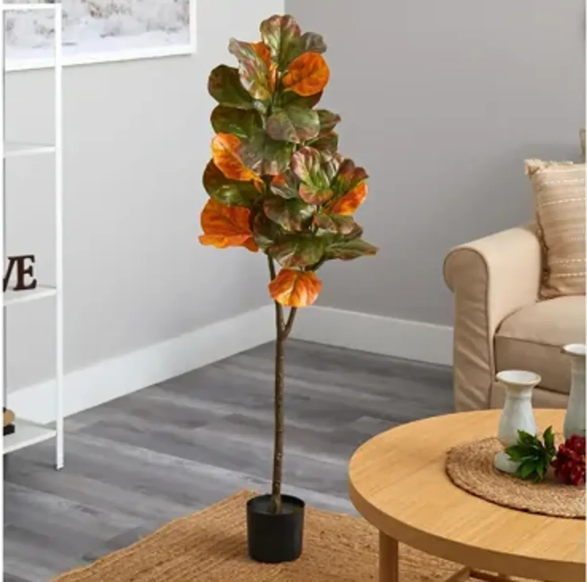 Fall foliage 4.5ft Fiddle Leaf Tree