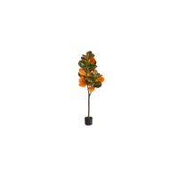 Fall foliage 4.5ft Fiddle Leaf Tree in Brown by Bellanest