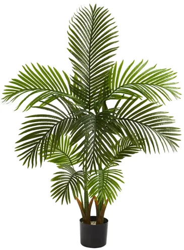 54in. Areca Palm Artificial Tree in Green by Bellanest