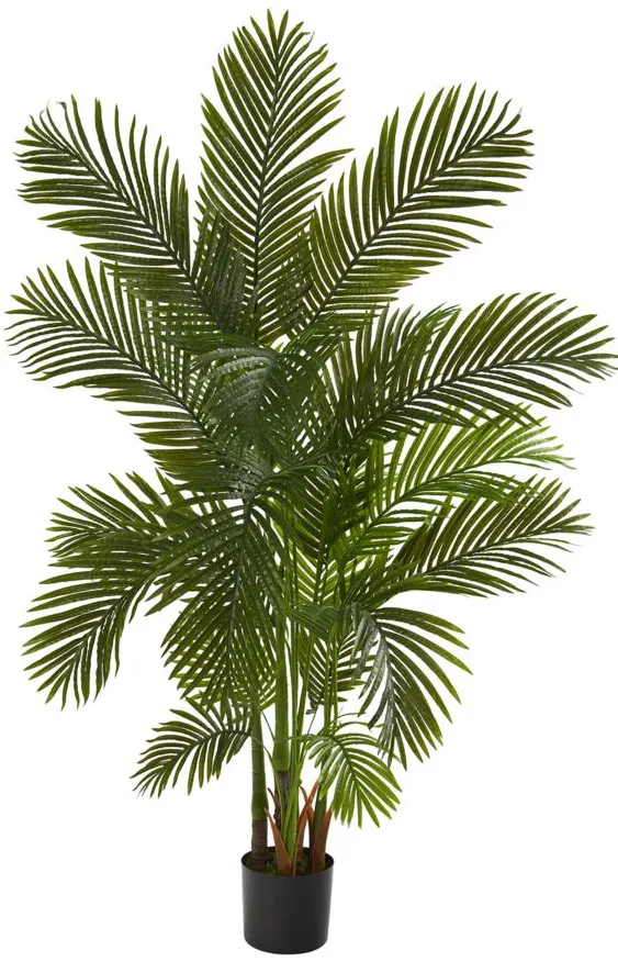 6ft. Areca Palm Artificial Tree in Green by Bellanest
