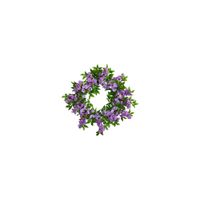 18in. Wisteria Artificial Wreath in Purple by Bellanest