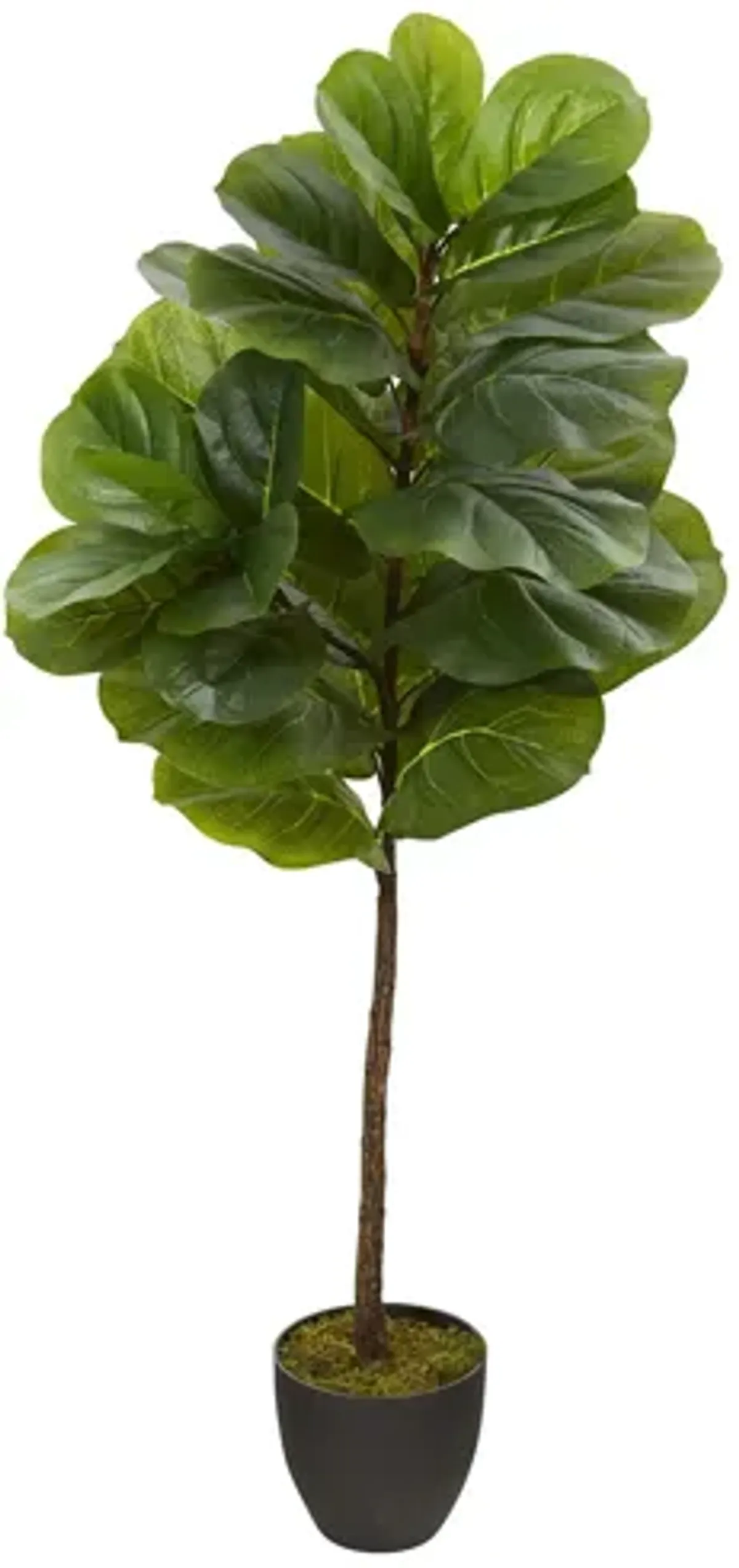 46in. Fiddle Leaf Artificial Tree in Green by Bellanest