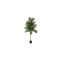 7ft. Golden Cane Artificial Palm Tree in Green by Bellanest