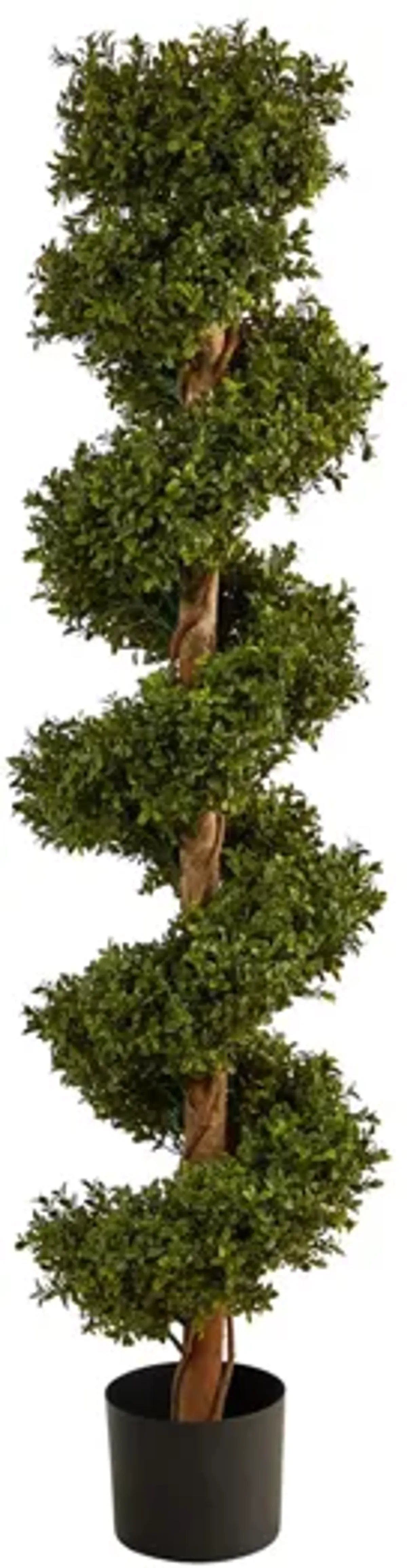 5ft. Boxwood Spiral Topiary Artificial Tree (Indoor/Outdoor)