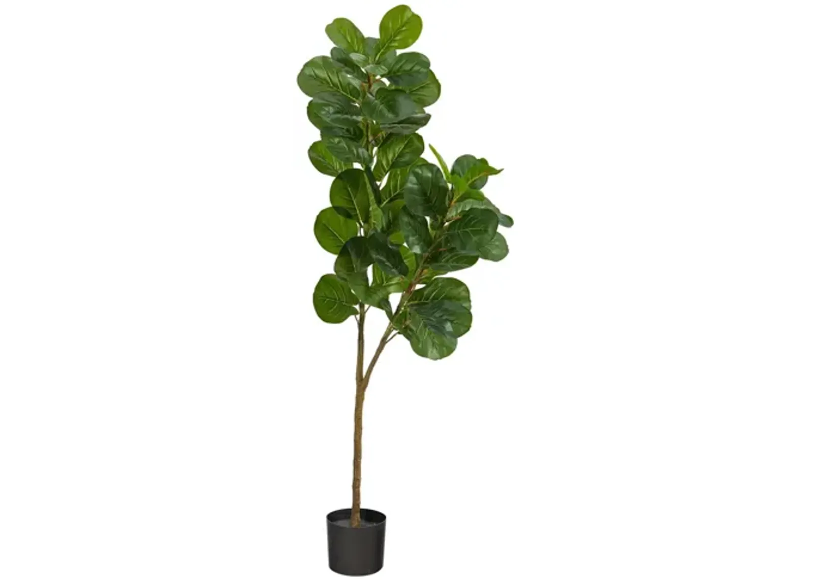 5.5ft. Fiddle Leaf Fig Artificial Tree in Green by Bellanest