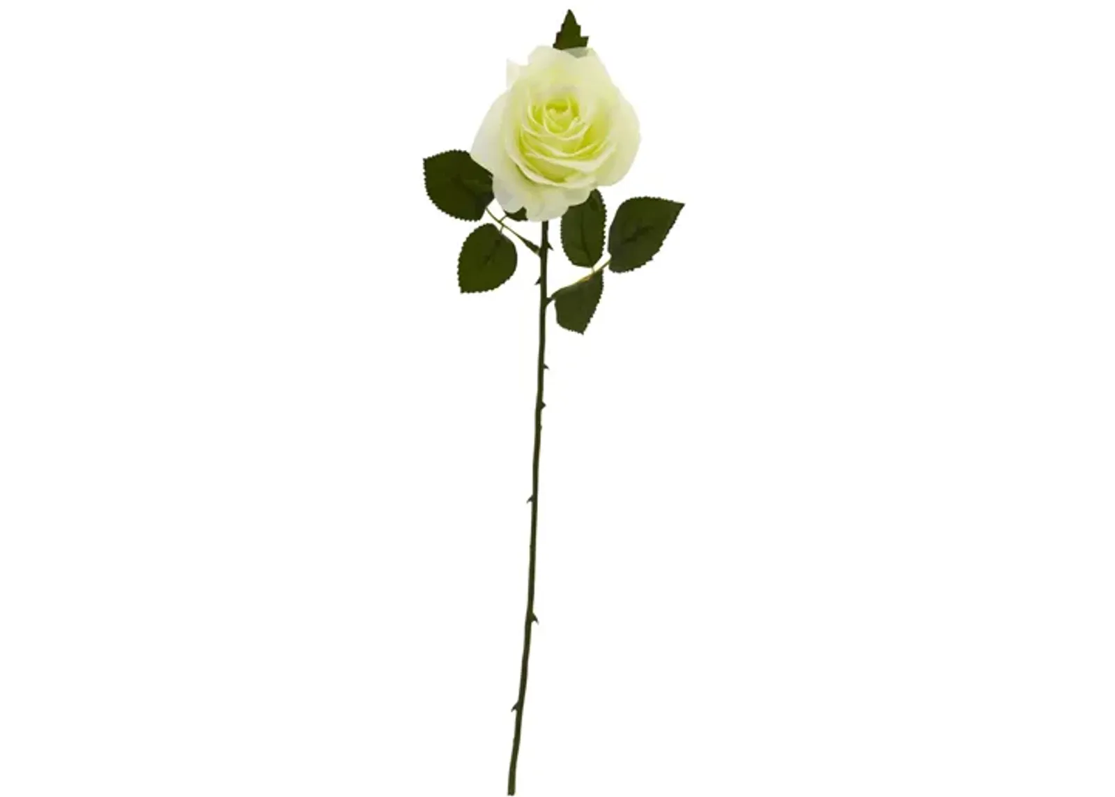 18in. Rose Artificial Flower (Set of 24) in White by Bellanest