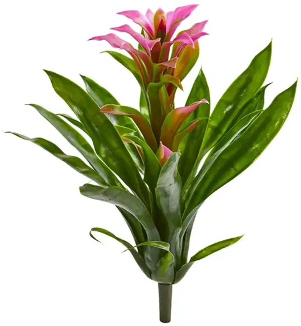 15in. Bromeliad Artificial Flower (Set of 4)