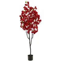 6ft. Cherry Blossom Artificial Tree in Red by Bellanest