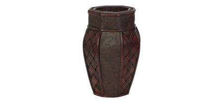 Design and Weave Panel Decorative Planters (Set of 2) in Brown by Bellanest